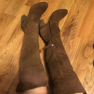 Dolce Vita brown suede over-the-knee boots